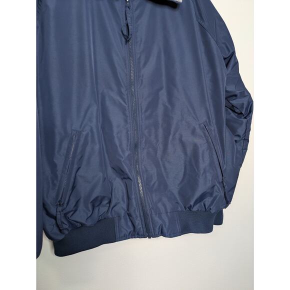 Joe's USA Mens 2XL Tall NAVY Fleece Lined Bomber Lined Jacket - Picture 4 of 8